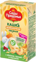 Кашка безмолочная Овсяная с яблоком, грушей и персиком